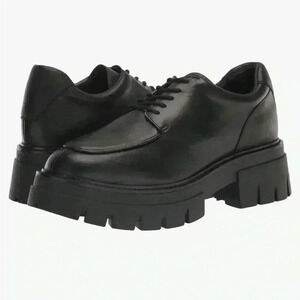 ASH Women’s Lab Oxford Loafer Chunky Sole Black Size 40 US 9